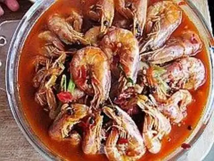 Make Spicy jump shrimp step 17