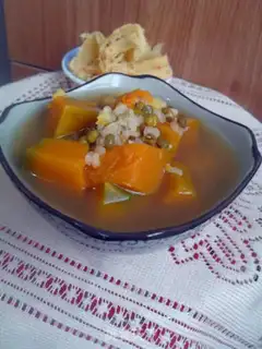 Make Pumpkin soup, green beans step 5