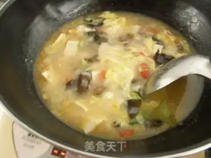 Make Spicy tofu soup step 15