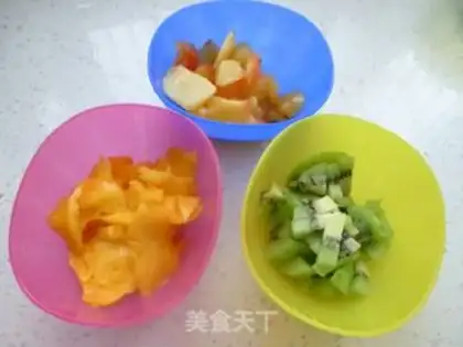 Make Fruity popsicle step 1