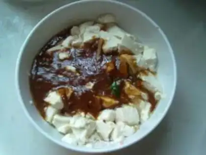 Make Bean petals, tofu step 2