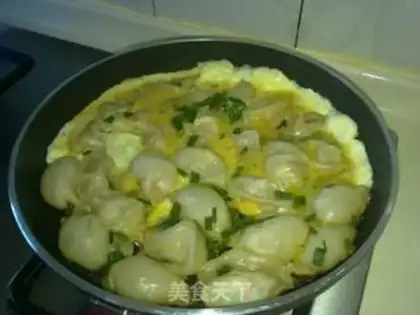 Make Egg dumplings step 5