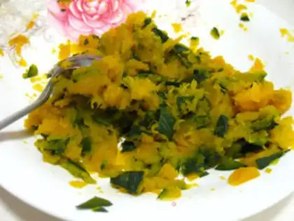 Make Pumpkin porridge step 2