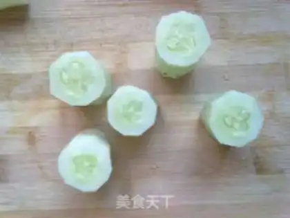 Make Cucumber eggs step 1