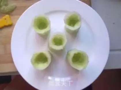 Make Cucumber eggs step 2