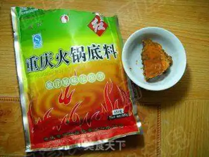 Make Spicy crab rice powder step 1