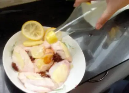 Make Lemon Coke chicken wings step 2