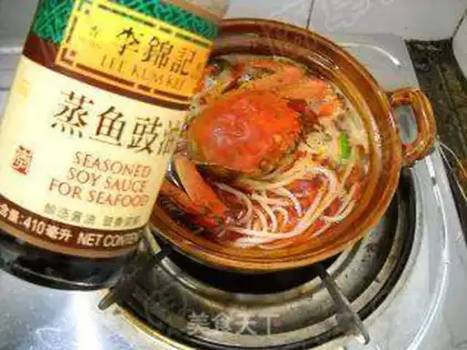 Make Spicy crab rice powder step 11