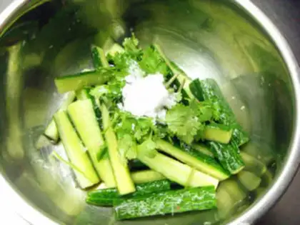 Make cucumber bar step 2