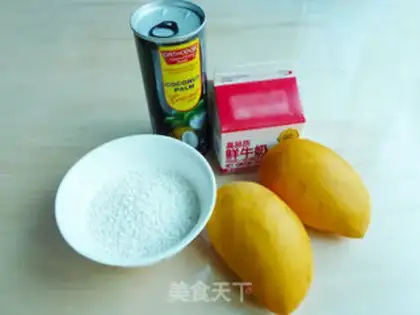 Make Fresh milk mango Simirou step 0