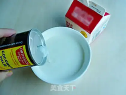 Make Fresh milk mango Simirou step 2