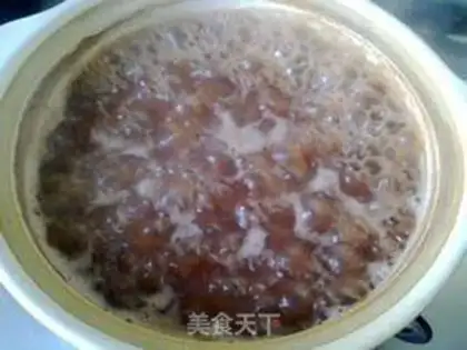 Make Red bean congee step 5