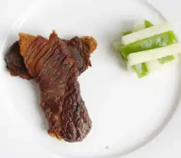 Make Cheese sauce, meat-eye steak step 6
