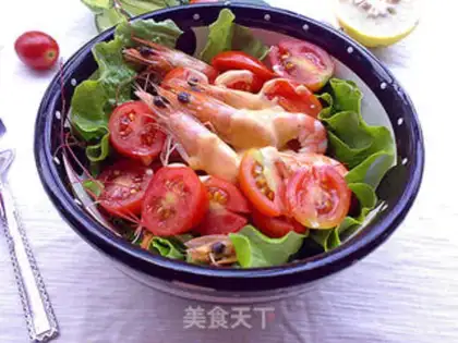 Make Chishima prawn and fruit salad step 5