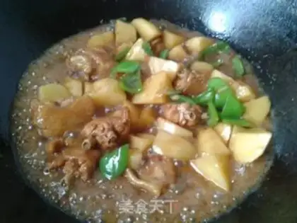 Make Chicken wings and potatoes step 5