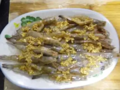 Make Garlic fan steam step 5