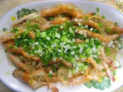Make Garlic fan steam step 6