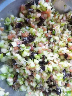 Make All black bean flour dumplings step 0