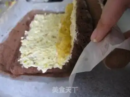 Make Cocoa mango rolls step 15