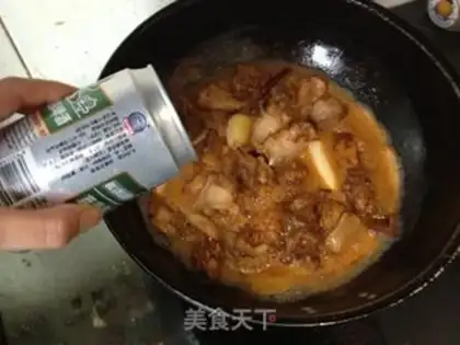 Make Corn potato beer chicken step 16