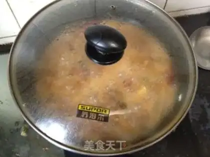 Make Corn potato beer chicken step 22