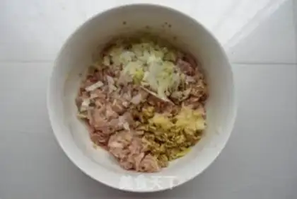 Make Pork corn dumplings step 2