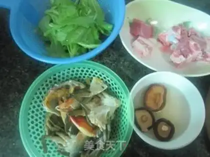 Make Crab congee step 1