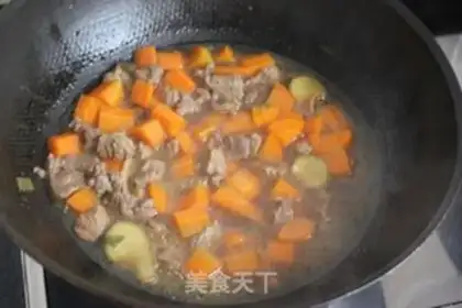Make Carrot beef step 4