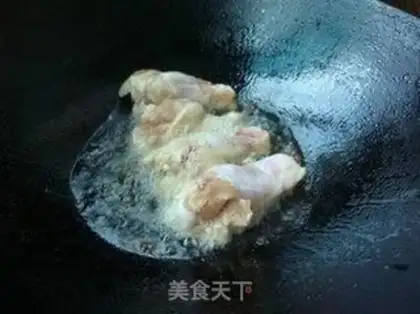 Make A chicken leg with mushrooms step 2