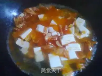 Make Sour spicy tofu soup step 5