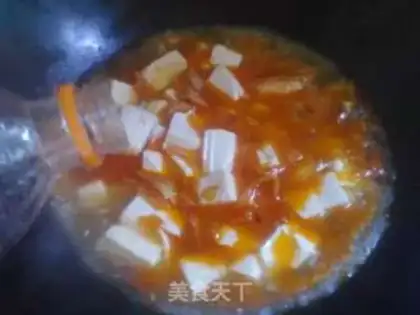 Make Sour spicy tofu soup step 7