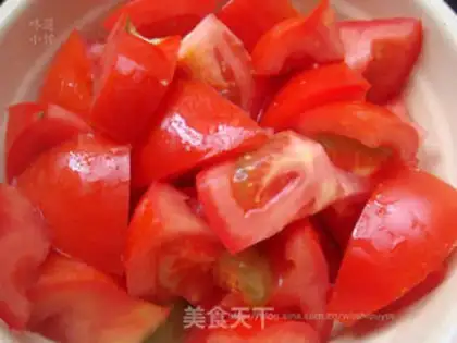 Make The eggplant juice is red tofu step 1