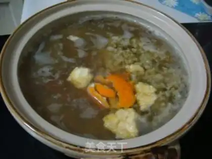 Make Orange-coated green bean sugar step 3