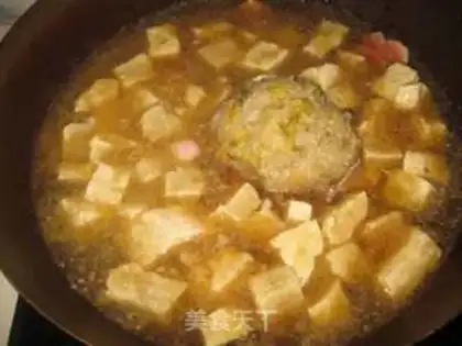 Make Pork sour stew, tofu step 4