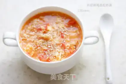 Make Tomato egg oak soup step 8