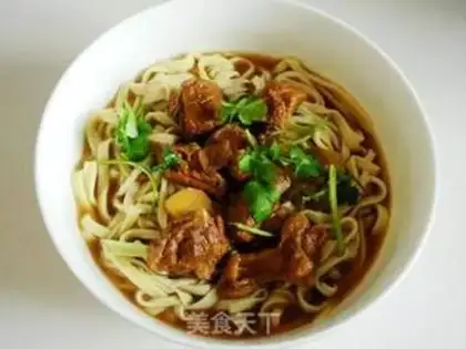Make Red beef noodles step 21