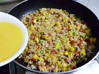Make Ham and rice step 6