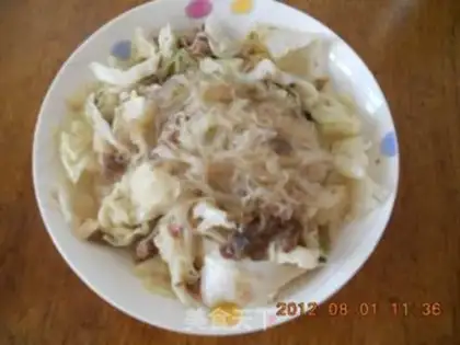 Make A cabbage and a fan step 4