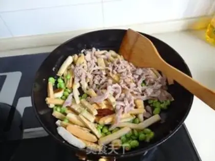Make Bean-dry meat step 4