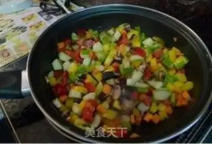 Make Omelette and vegetables step 3