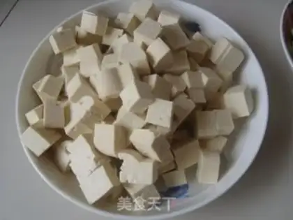 Make Mother-in-law, tofu step 1