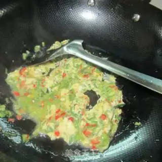Make Cream egg fried rice step 6