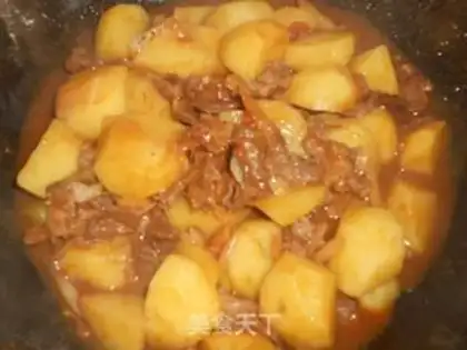 Make Beef fried potatoes step 4