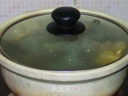 Make ♪ Sea-tucked corn dragonbone soup step 4