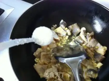 Make Red salted fish step 6