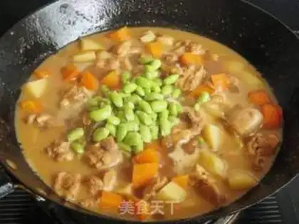 Make Gold curry chicken step 8