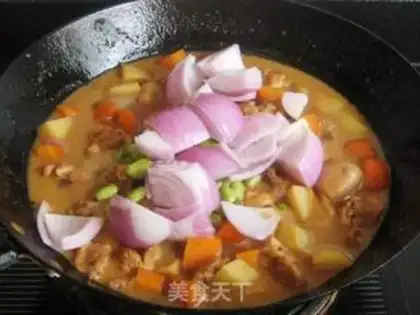 Make Gold curry chicken step 9