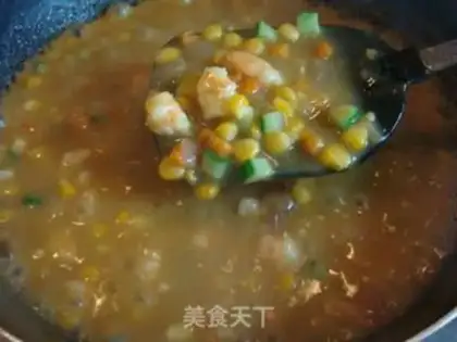 Make Curry shrimp corn step 11