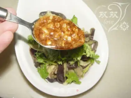 Make Garlic hand tore eggplant step 7