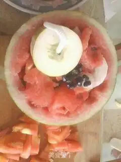 Make Ice melon fruit step 6